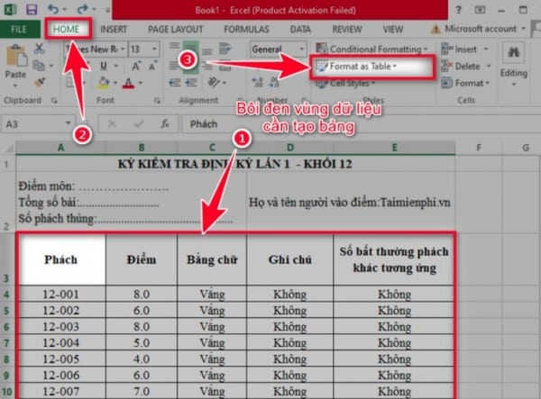 Hướng Dẫn Nhanh Cách Tạo Bảng Trong Excel Chi Tiết 11 Cách tạo bảng phức tạp trong Excel