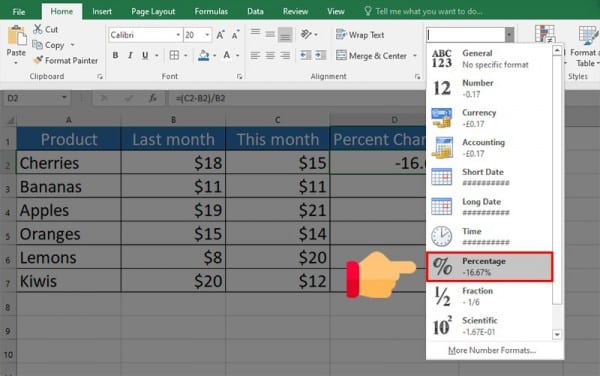 Tổng Hợp Các Cách Tính Trong Excel Chi Tiết Ví Dụ Cụ Thể 3 Cách tính trong Excel để tính tỷ lệ phần trăm