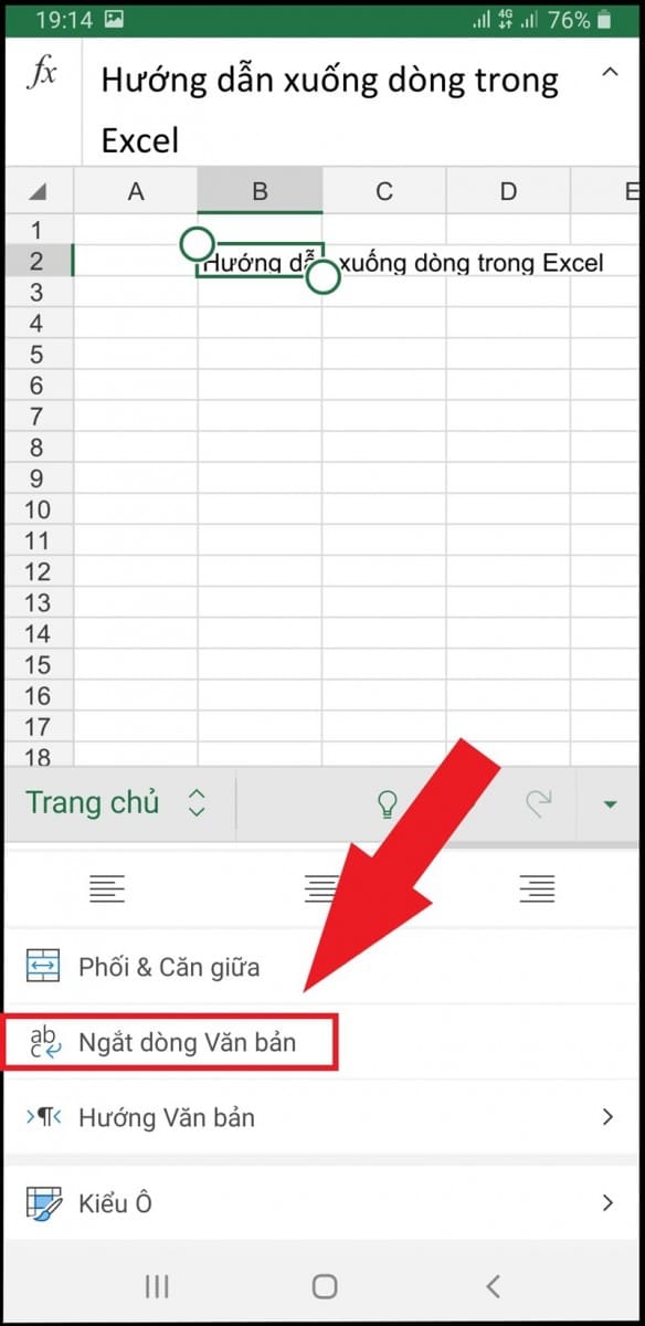 Hướng Dẫn Cách Xuống Dòng Trong Excel Dễ Nhất 14 Hướng dẫn cách xuống dòng trong 1 ô Excel trên điện thoại