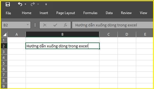 Hướng Dẫn Cách Xuống Dòng Trong Excel Dễ Nhất 1 Cách xuống dòng trong Excel