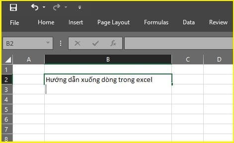 Hướng Dẫn Cách Xuống Dòng Trong Excel Dễ Nhất 2 Cách xuống dòng trong Excel