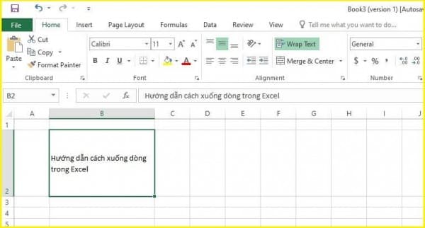 Hướng Dẫn Cách Xuống Dòng Trong Excel Dễ Nhất 7 Cách xuống dòng trong Excel