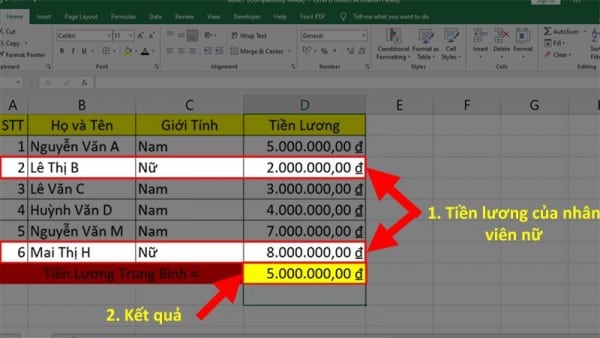 Cách Tính Điểm Trung Bình Trong Excel ĐƠN GIẢN NHẤT 16 Hàm tính trung bình có điều kiện trong Excel