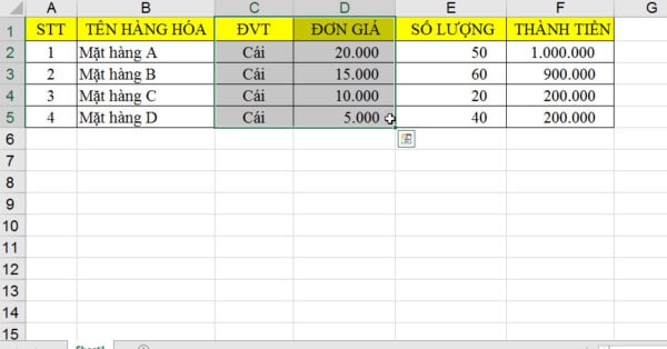 3 Cách Xóa Cột Trong Excel "Đơn Giản" Có Ví Dụ Minh Hoạ