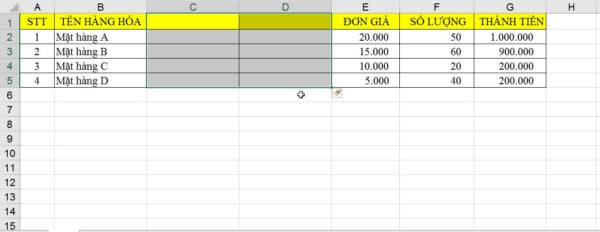 3 Cách Xóa Cột Trong Excel "Đơn Giản" Có Ví Dụ Minh Hoạ