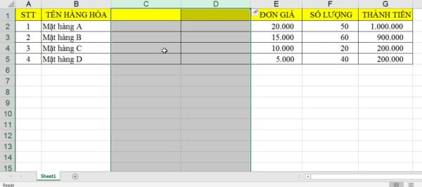 3 Cách Xóa Cột Trong Excel "Đơn Giản" Có Ví Dụ Minh Hoạ