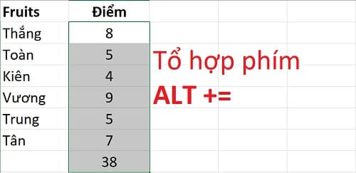 6 Cách Tính Tổng Trong Excel "Đơn Giản" Chưa Từng Có 2 7 Cách Tính Tổng Trong Excel "Đơn Giản" Chưa Từng Có