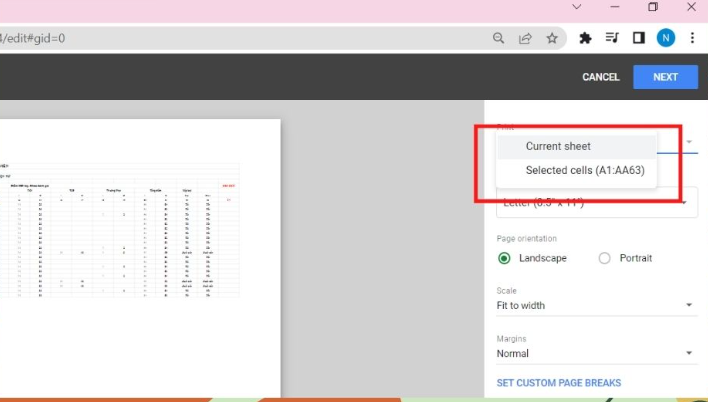4 Cách In Excel Vừa Trang Giấy A4 "Đơn Giản" Nhất 24 4 Cách In Excel Vừa Trang Giấy A4 "Đơn Giản" Nhất
