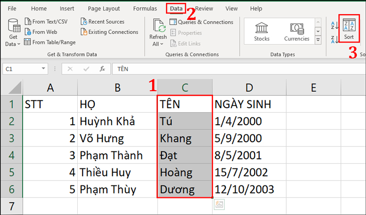 Cách Sắp Xếp Tên Theo Abc Trong Excel "Nhanh Gọn" Nhất 14 Cách Sắp Xếp Tên Theo Abc Trong Excel "Nhanh Gọn" Nhất