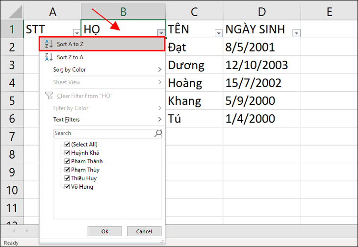 Cách Sắp Xếp Tên Theo Abc Trong Excel "Nhanh Gọn" Nhất 20 Cách Sắp Xếp Tên Theo Abc Trong Excel "Nhanh Gọn" Nhất