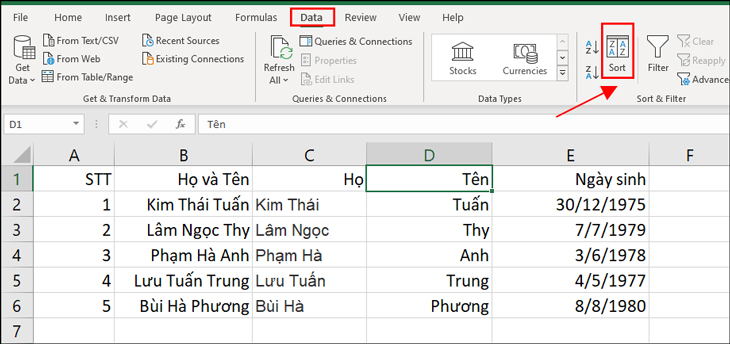 Cách Sắp Xếp Tên Theo Abc Trong Excel "Nhanh Gọn" Nhất 9 Cách Sắp Xếp Tên Theo Abc Trong Excel "Nhanh Gọn" Nhất