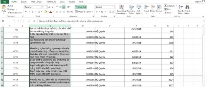 6 Cách Xuống Hàng Trong Excel "SIÊU" Đơn Giản 9 6 Cách Xuống Hàng Trong Excel "SIÊU" Đơn Giản