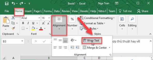 6 Cách Xuống Hàng Trong Excel "SIÊU" Đơn Giản