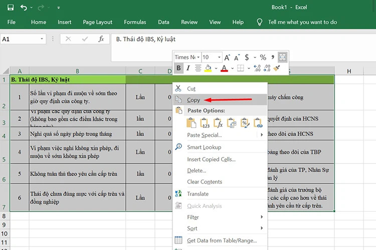 Cách Chuyển File Excel Sang Word Chỉ Vài Thao Tác Đơn Giản 6 Cách chuyển Excel sang Word sử dụng lệnh Copy