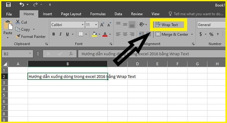 Cách xuống dòng trong excel 1 Cách xuống dòng trong excel