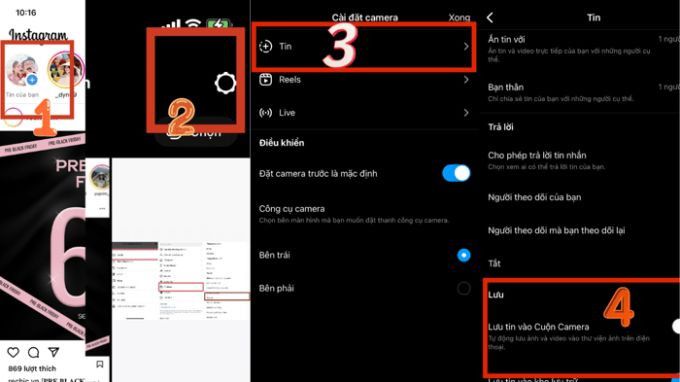 Lưu Ảnh Từ Story Hoặc Dòng Thời Gian