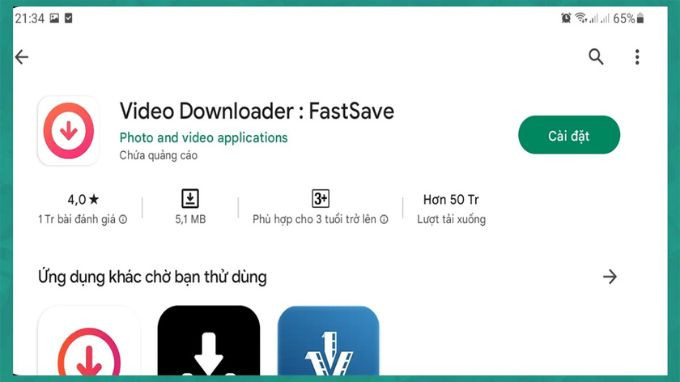 Tải Ảnh Instagram Trên Android Với FastSave