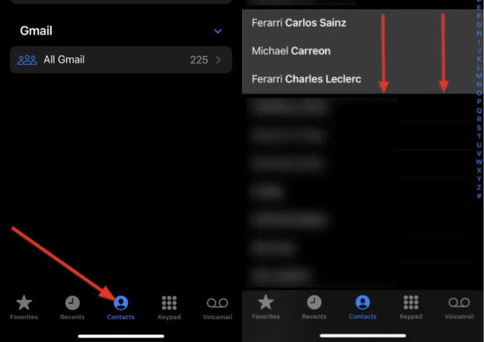 Xóa nhiều liên hệ liên tiếp trong danh bạ iPhone