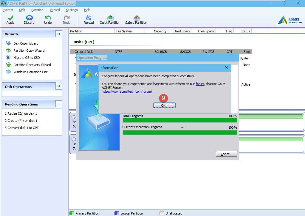 Chuyển đổi MBR sang GPT