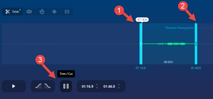 Giao diện Audio Cutter