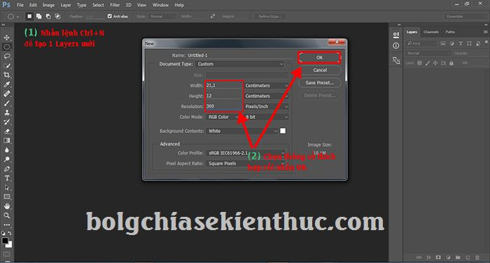 Giao diện Photoshop