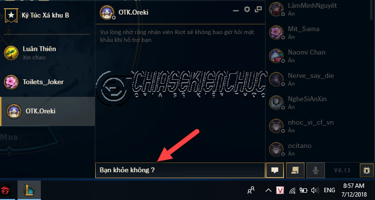 gõ tiếng Việt có dấu trong game LMHT