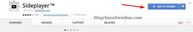 Hướng dẫn cài đặt Sideplayer trên Chrome