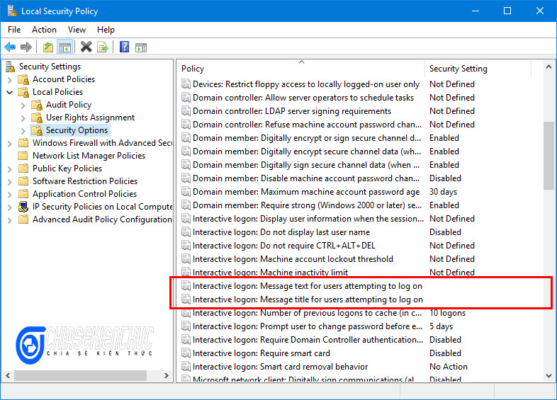 Hướng dẫn tạo thông báo đăng nhập và đăng xuất trên Windows 10