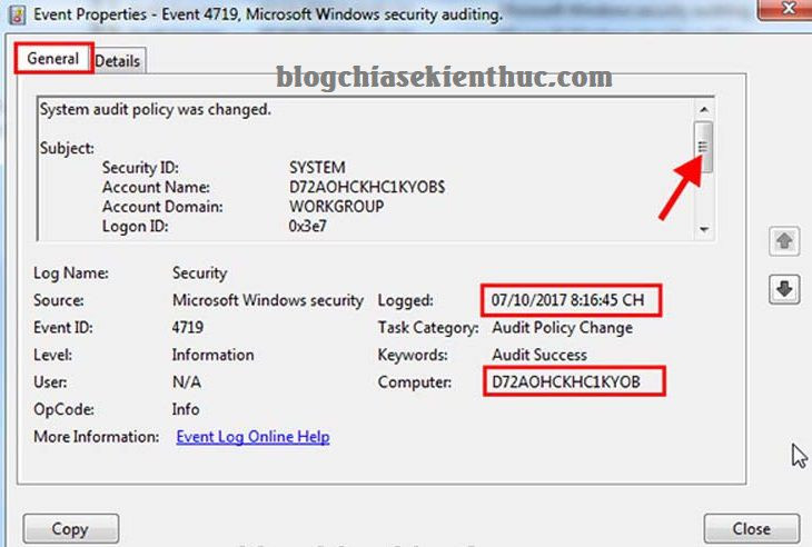 Kích hoạt ghi nhật ký truy cập