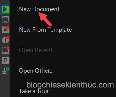Màn hình Welcome Screen trong CorelDRAW X8