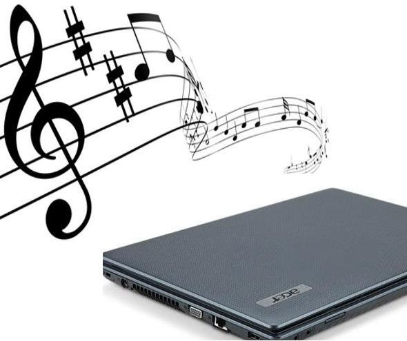 Nghe nhạc khi gập laptop