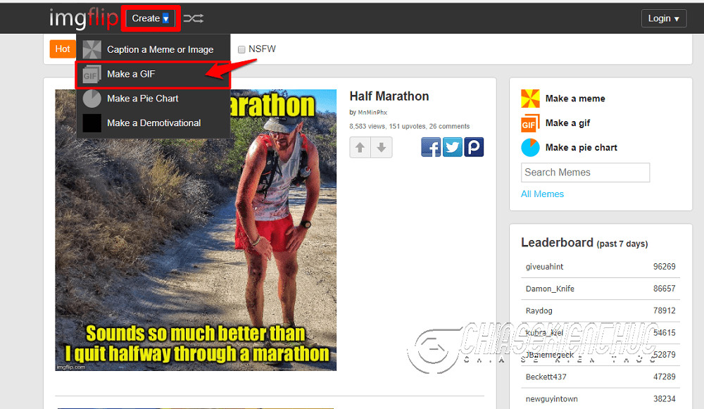 Tạo Ảnh Động trên ImgFlip