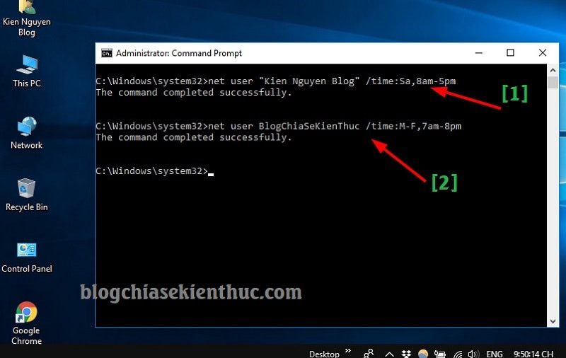 Thiết lập giới hạn thời gian sử dụng máy tính