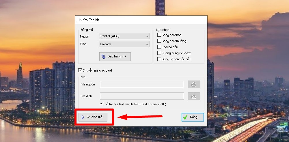 Bước 4: Chuyển mã