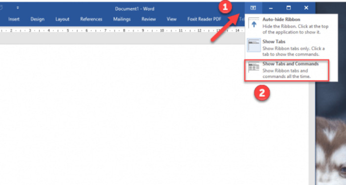 Cách hiện thanh công cụ trong Word