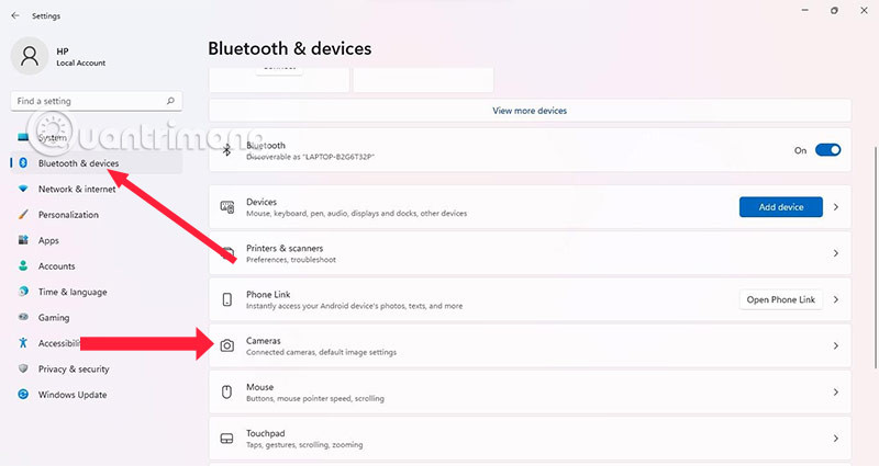 Cách mở camera trên laptop Windows 7/8/10/11 2 Cài đặt Camera