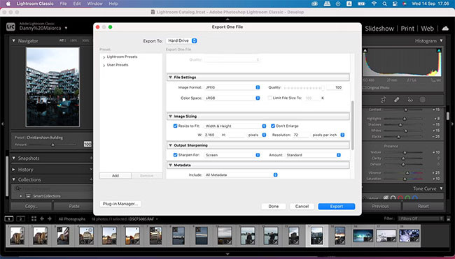 Nên sử dụng Photoshop hay Lightroom? 3 Cài đặt xuất trong Adobe Lightroom