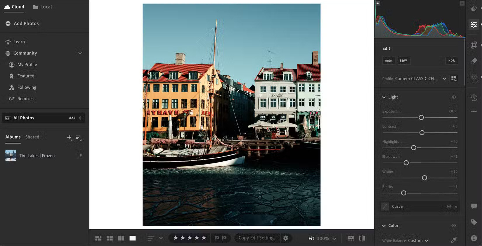 Chỉnh sửa ảnh trong ứng dụng desktop Lightroom