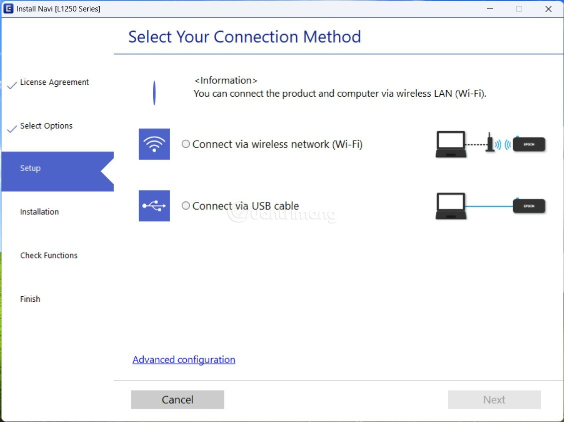 Chọn Phương Thức Kết Nối