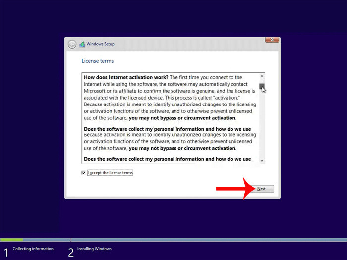 Điều khoản cài đặt