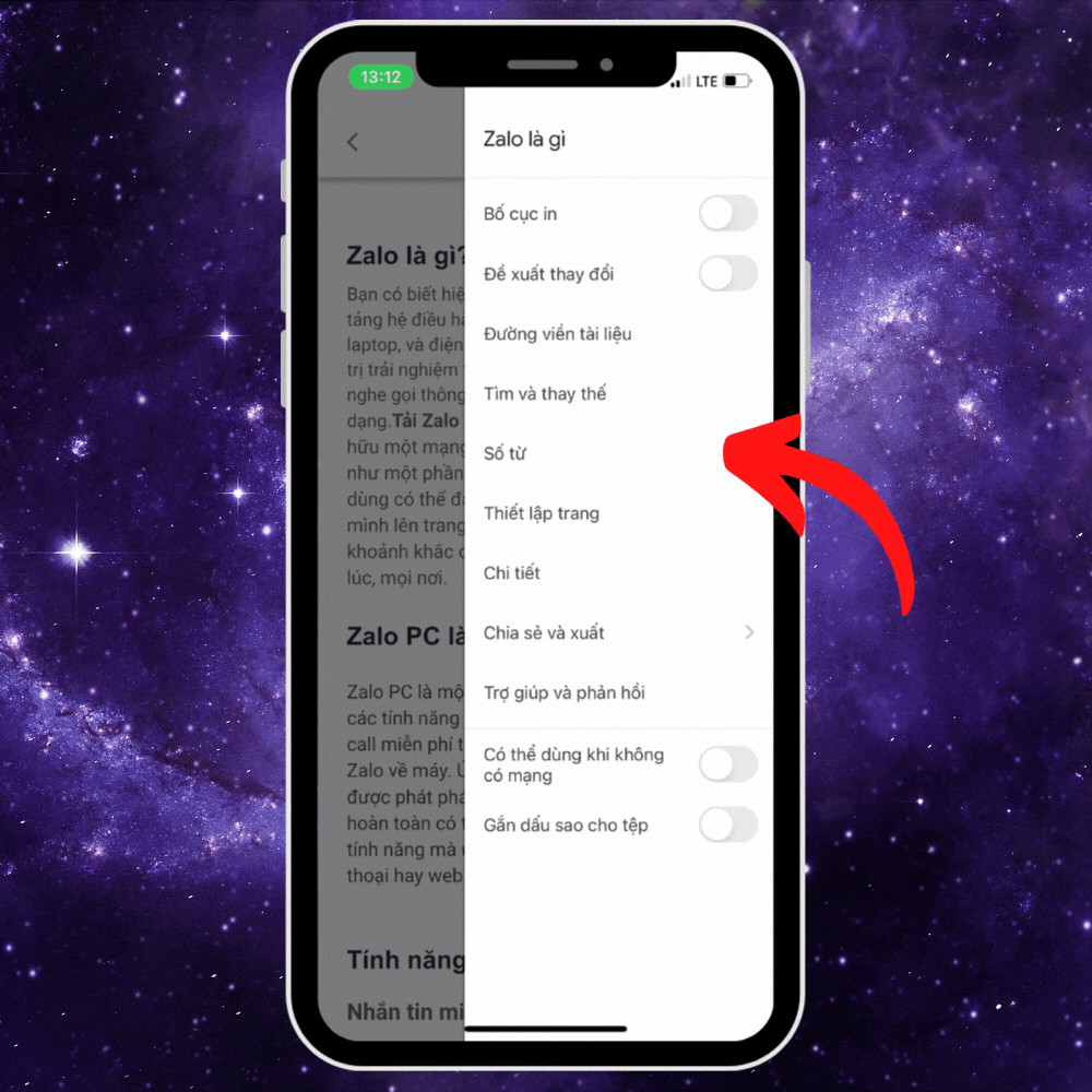 Hiển thị số từ trên điện thoại