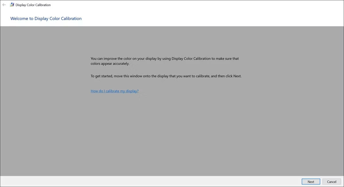 Hiệu chỉnh màu hiển thị