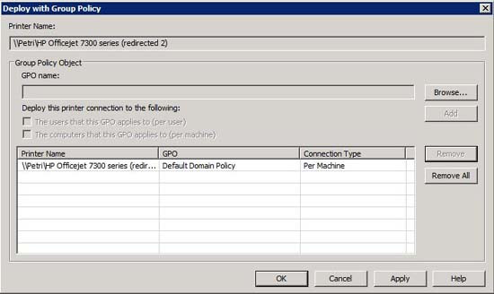 Hình B: Thiết lập chính sách nhóm