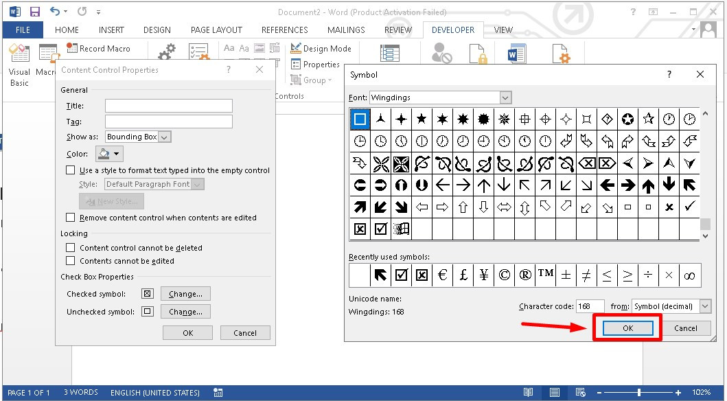 Hướng dẫn cách điều chỉnh dấu tích trong ô vuông đơn giản bước 3
