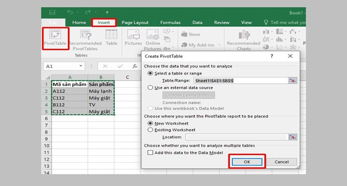 Hướng dẫn sử dụng Pivot Table
