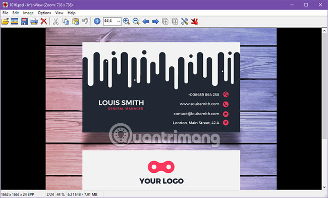 7 cách tốt nhất để mở file PSD mà không cần Photoshop 5 IrfanView