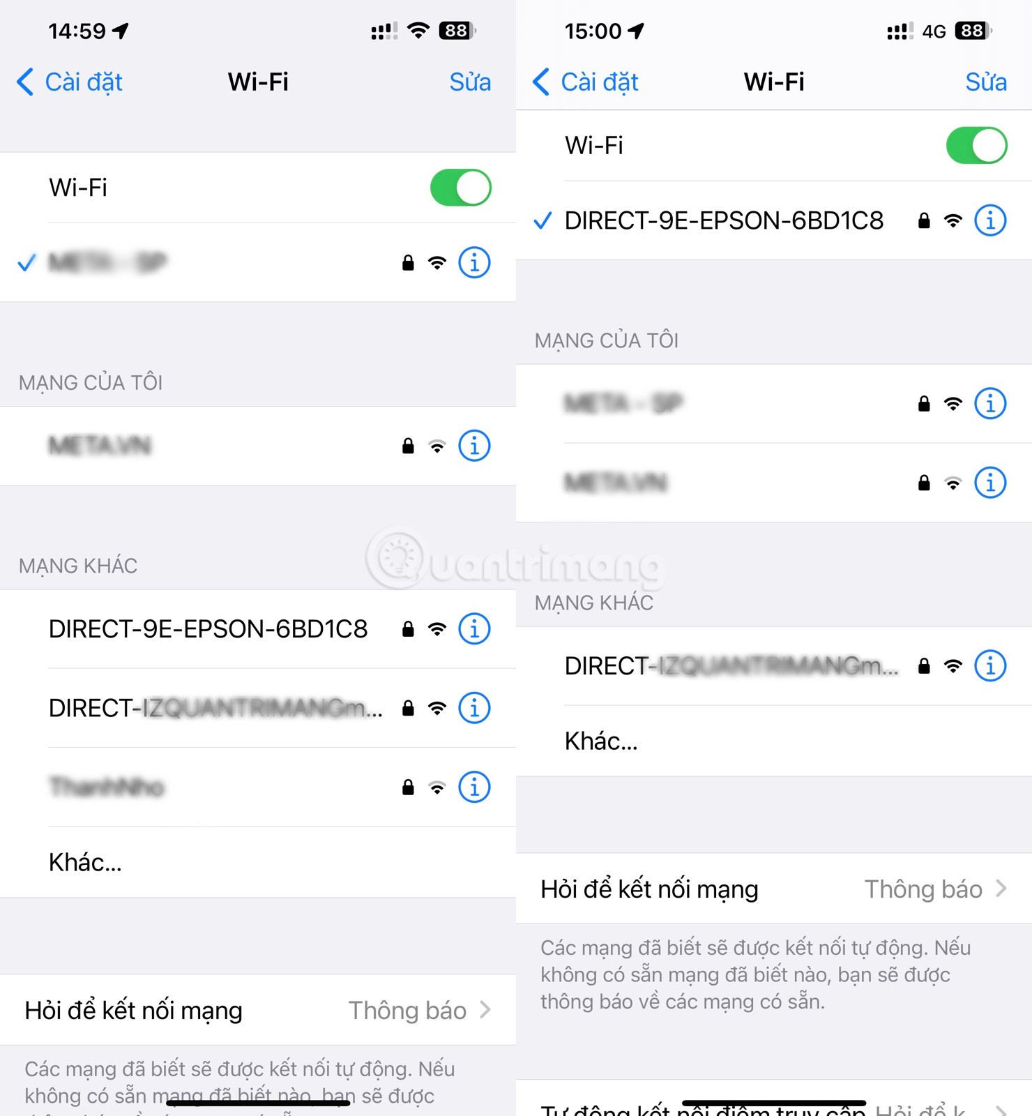 Kết nối WiFi Direct trên smartphone