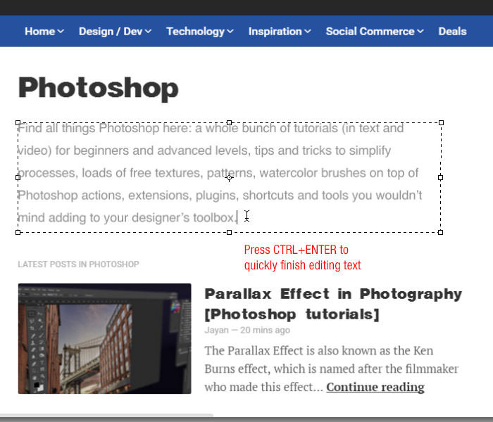 Kết thúc chèn text vào Photoshop nhanh chóng