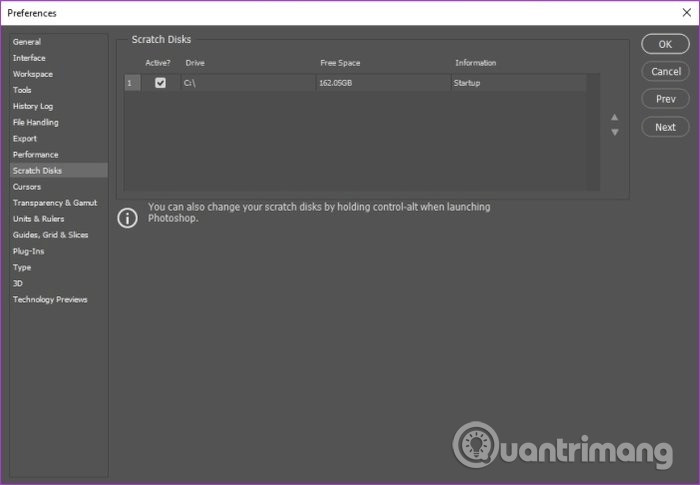 Khái niệm Scratch Disk
