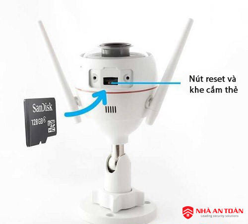 Khe cắm camera EZVIZ không nhận thẻ nhớ